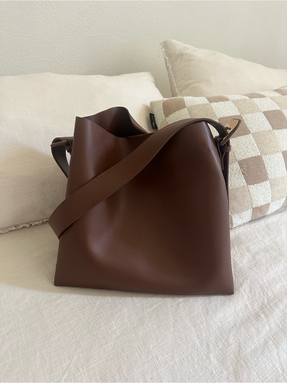 Brown Shoulder Slouch Bag